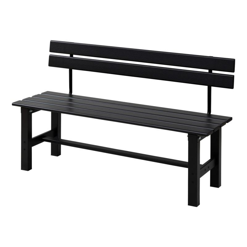 ガーデンマスター(Gardenmaster) アルミ縁台 背付き 幅120×奥行40×高さ72cm ガーデンベンチ ガーデンチ..