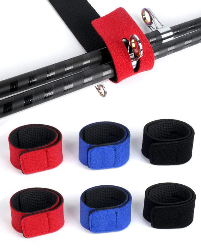 YFFSFDC ロッドベルト 釣り竿バンド 釣り 保護ベルト 釣りロッドベルト 釣り竿用結びバンド