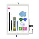 Zentop ブラック iPad 第6世代 iPad 2018 A1893 A1954 タッチスクリーンデジタイザーアセンブリ交換用ホームボタン、カメラブラケット、取り付け済み接着剤、ツール修理キット(2)