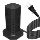 電源タップ 縦型コンセント タワー式 オフィス・会議用 USB急速充電 3m スイッチ付 12口 3層 Powerjc(2)