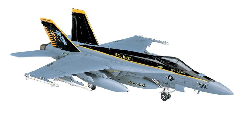 ハセガワ 1/48 アメリカ海軍 F/A-18E スーパーホーネット プラモデル PT39組み立て、塗装が必要なプラモデル。別途、工具、塗料等が必要。