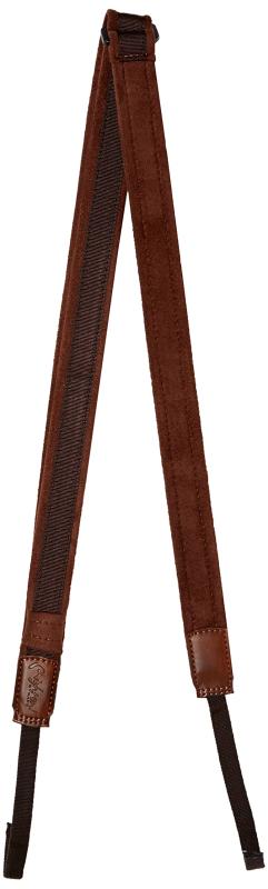 RightOn STRAPS ウクレレストラップ 幅 2.5cm、長さ 103~136cm UKE DUAL HOOK ブラウン