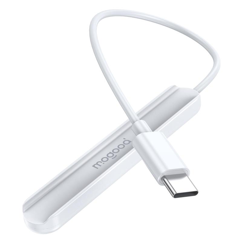 MOGOOD タッチペン充電器 apple pencil充電 アップルペンシル 充電アダプター Ipad電池を節約 対応Apple Pencil 第二世代(白,1つ)