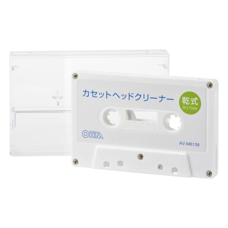 オーム(OHM) 電機 カセットヘッドクリーナー 乾式 ドライタイプ カセットデッキ ラジカセ ヘッドクリー..