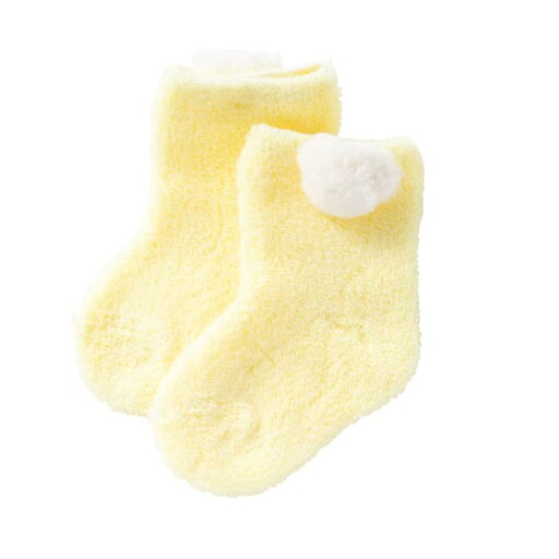 キャラメル 新生児 ソックス くまボンテン 7-8cm パイル キャラメル 新生児 ソックス くまボンテン 7-8cm パイル