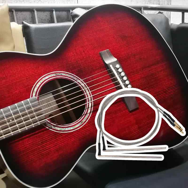 Yibuy 2個入れ Guitar Saddle Piezo ピックアップ アコースティックギター用