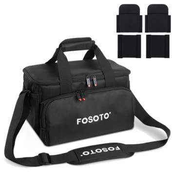 FOSOTO黒ナイロン新型款収納型大包斜跨式手提げ式両用防水防震canon、Sonyなど各類のカメラ及びビデオ机などに適用