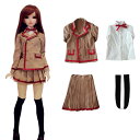 rakulifey 1/31/4ドール衣装 着せ替え ドールアウトフィット 学校制服 4点セット コスチューム