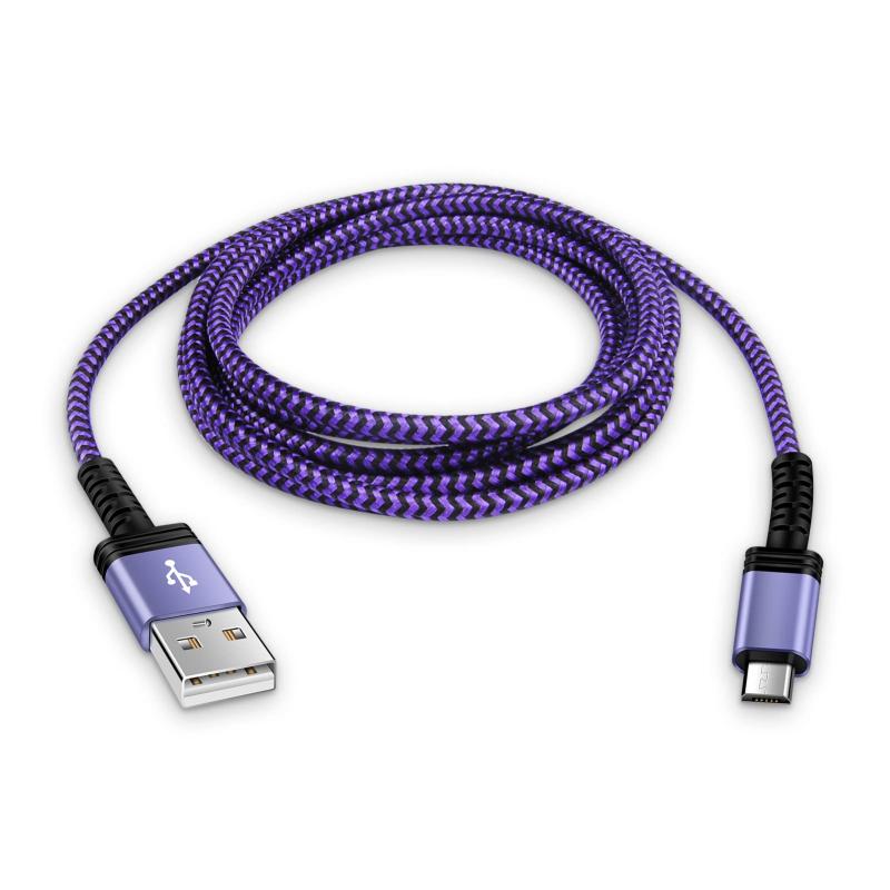 Viviber マイクロ usb ケーブル usb type A-マイクロb ケーブル Micro充電コード【1.8M/付き】スマホ データケーブル 急速充電 type-b ps4 コントローラー usbコード Android スマホ充電ケーブル タイプ