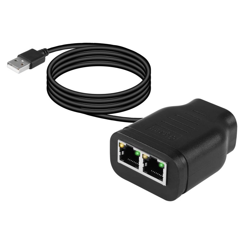 SinLoon ギガビット・ネットワークスプリッター RJ45 1～2 高速1000/100Mbpsイーサネットタップコンピュータ、ハブ、スイッチ、ルータ..