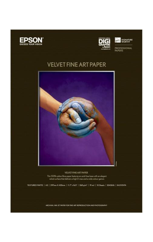 EPSON Velvet Fine Art Paper 10枚入り