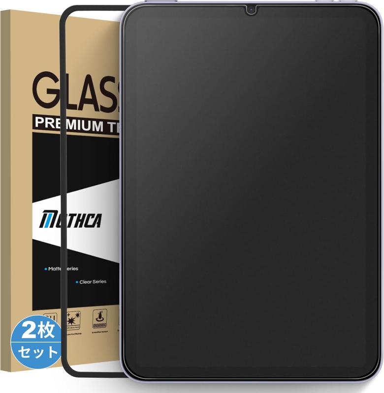 Other - Mothca 2枚セット アンチグレア iPad mini 7（A17 Pro）2024用/iPad mini6（第6世代） 2021用 保護フィルム ゲームフィルム サラサラ タッチ感 日本旭硝子製素材 反射防止 指紋防止 硬度9H 飛散防止 キズ