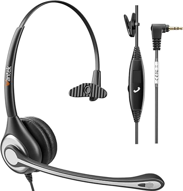 Wantek 電話ヘッドセット RJ9 ノイズキ...の商品画像