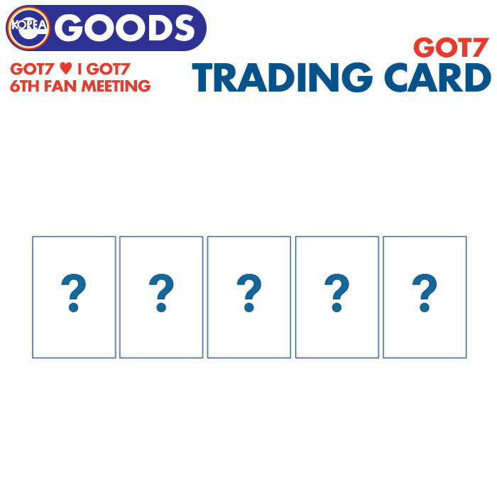 楽天ekorea＼SALE／【即日発送】【 トレーディングカードセット 】【 GOT7 6TH FAN MEETING / ONCE UPON A TIME 公式グッズ 】ガッセブン ガッセ アガセ ファンミーティング ペンミ【代引不可】（ネコポス便）