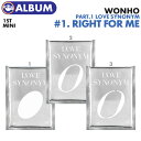 _SALE^y I / EHm 1W~jAo LOVE SYNONYM #1. RIGHT FOR ME zWONHO EHz CD ALBUM ؍`[gf