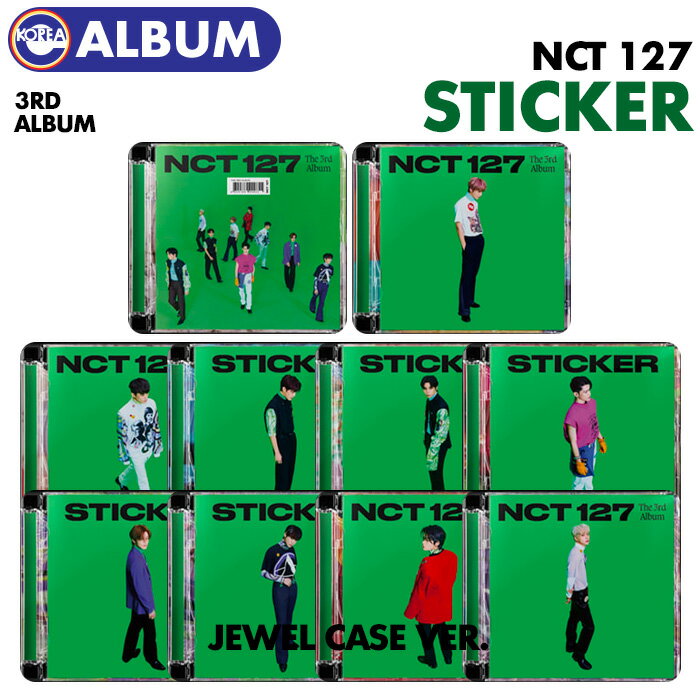 _SALE^|X^[WPbgIyzy Jewel Case Ver. / |X^[(ۂ߂)t NCT127 K3W Ao Sticker zWGP[X C` XeBbJ[ CD ؍`[gf