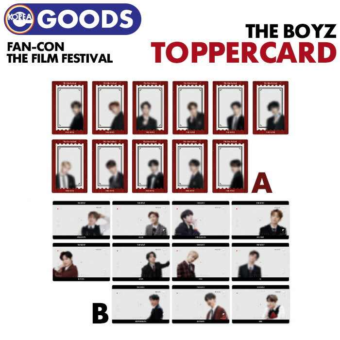 ＼SALE／＜即日発送＞【 トッパーカードセット 】【 THE BOYZ FAN CON The Film Festival OFFICIAL MD 】ドボイズ 公式グッズ【代引不可】(ネコポス便) 1