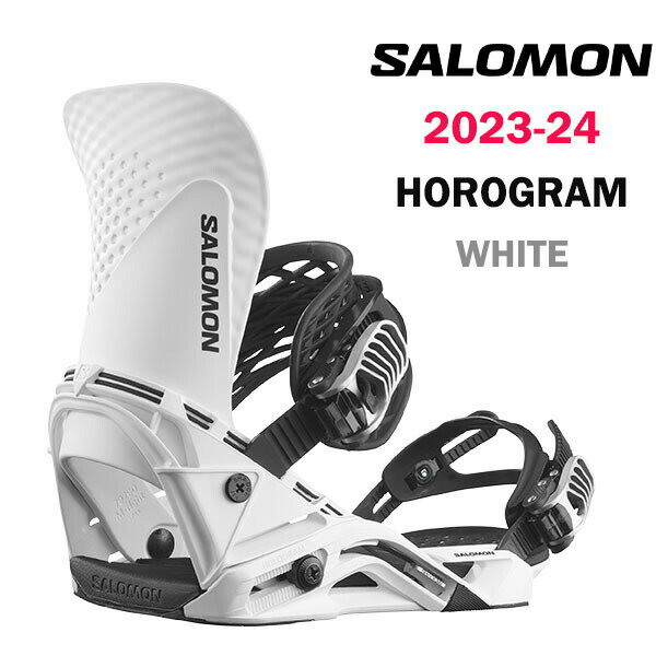 【新品未使用】 23-24 SALOMON SNOWBOARD BINDING HOLOGRAM WHITE 2024 サロモン スノーボードバインディング ホログラム ホワイト 即日発送 あす楽 土日祝発送OK