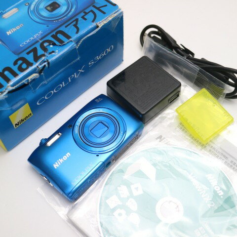 【中古】 超美品 COOLPIX S3600 コバルトブルー 安心保証 即日発送 デジカメ ニコン 本体 あす楽 土日祝発送OK