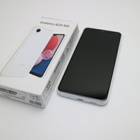 【中古】安心保証 超美品 Galaxy A23 5G SCG18 ホワイト スマホ 中古あす楽 土日祝発送