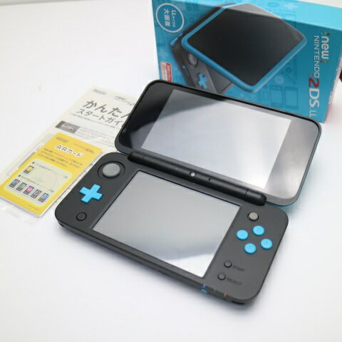 【中古】 超美品 NEWニンテンドー2DS LL ブラック×ターコイズ 安心保証 即日発送 2DS NINTENDO 本体 あす楽 土日祝発送OK