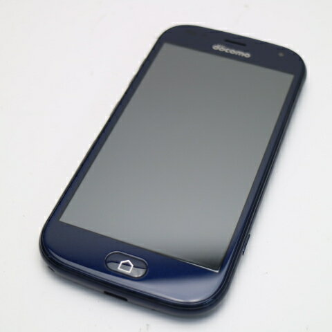 【中古】 新品同様 F-42A らくらくスマートフォン ネイビー 安心保証 即日発送 スマホ 白ロム 富士通 あす楽 土日祝発送OK