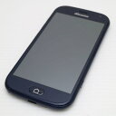 【中古】 新品同様 F-42A らくらくスマートフォン ネイビー 安心保証 即日発送 スマホ 白ロム 富士通 土日祝発送OK