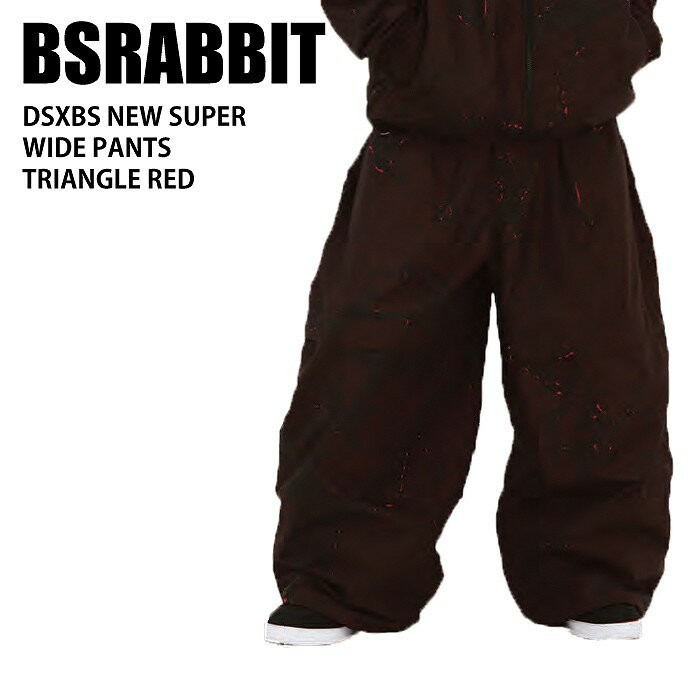 【新品未使用】24-25 BSRABBIT PANTS DSXBS NEW SUPER WIDE PANTS TRIANGLE RED XL 安心保証 即日発送 本体 土日祝発送OK