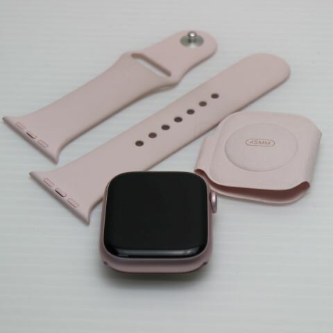 【中古】良品中古 Apple Watch Series 9 GPS 45mm ピンク Watch Apple 安心保証 即日発送 土日祝発送OK