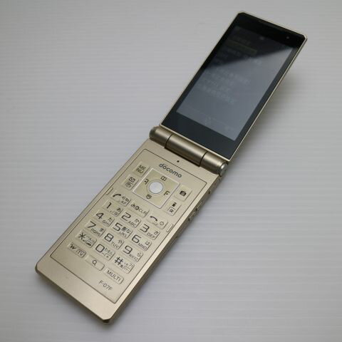 【中古】 良品中古 F-07F ゴールド 安心保証 即日発送 ガラケー FUJITSU DoCoMo 本体 白ロム 土日祝発送OK