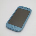 【中古】 美品 F-06F らくらくスマートフォン3 エアーブルー 安心保証 即日発送 スマホ FUJITSU DoCoMo 本体 白ロム 土日祝発送OK