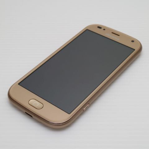 【中古】 超美品 F-01L らくらくスマートフォン me ゴールド スマホ 本体 白ロム 中古 土日祝発送OK