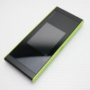 【中古】 超美品 HWD36 Speed Wi-Fi NEXT W05 ブラック×ライム 本体 白ロム 中古 土日祝発送OK