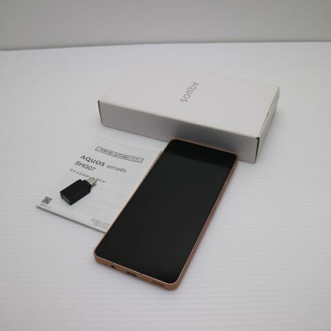 【中古】安心保証 新品同様 AQUOS sense6s SHG07 ライトカッパー スマホ 白ロム 中古土日祝発送OK