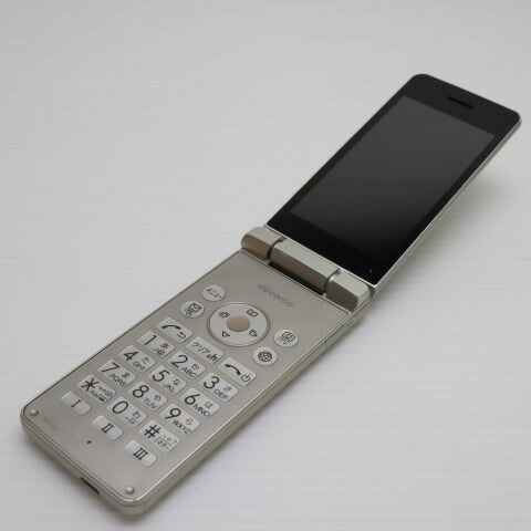 【中古】 良品中古 SH-02L AQUOS ケータイ ゴールド ガラケー 本体 白ロム 中古 土日祝発送OK
