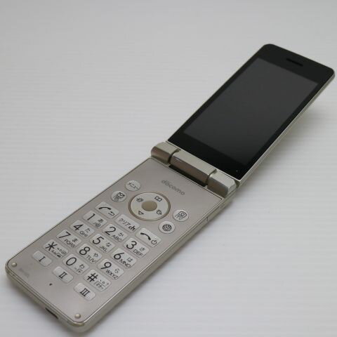 【中古】 良品中古 SH-02L AQUOS ケータイ ゴールド ガラケー 本体 白ロム 中古 土日祝発送OK