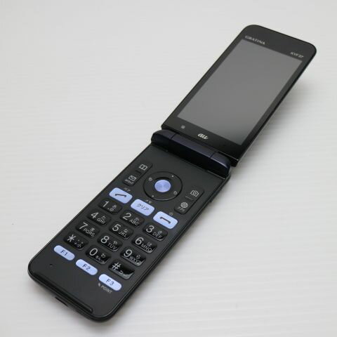 【中古】 超美品 GRATINA KYF37 かんたんケータイ ブラック 安心保証 即日発送 中古本体 白ロム 中古 ガラケー au KYOCERA 土日祝発送OK