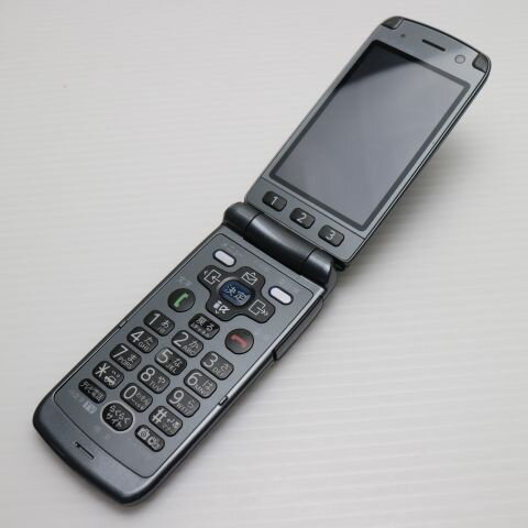 【中古】 美品 F-09B らくらくホン7 ダークシルバー 安心保証 即日発送 DoCoMo ガラケー FUJITSU Fー09B 本体 白ロム 土日祝発送OK