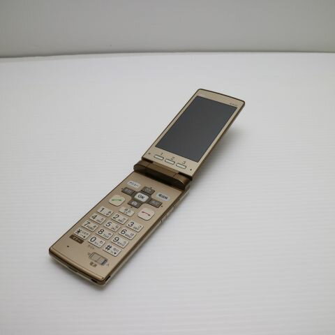 【中古】 美品 au KYF32 かんたんケータイ ゴールド 安心保証 即日発送 ガラケー AU KYOCERA 本体 白ロム 土日祝発送OK