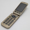 【中古】 中古 F-08C ゴールド 即日発送 DoCoMo ガラケー FUJITSU らくらくホン 本体 土日祝発送OK