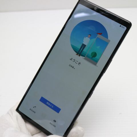 【中古】 美品 SOV40 Xperia 1 ブラック スマホ 本体 白ロム 中古 土日祝発送OK SIMロック解除済み