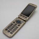 【中古】 超美品 F-08C ゴールド 安心保証 即日発送 DoCoMo ガラケー FUJITSU らくらくホン 本体 白ロム 土日祝発送OK