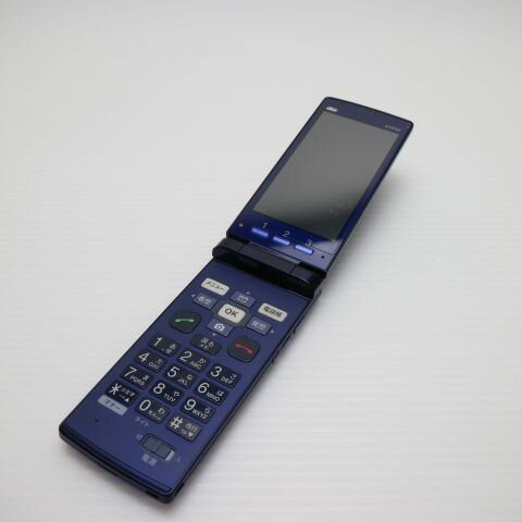 【中古】 美品 au KYF32 かんたんケータイ ブルー 安心保証 即日発送 ガラケー AU KYOCERA 本体 白ロム 土日祝発送OK