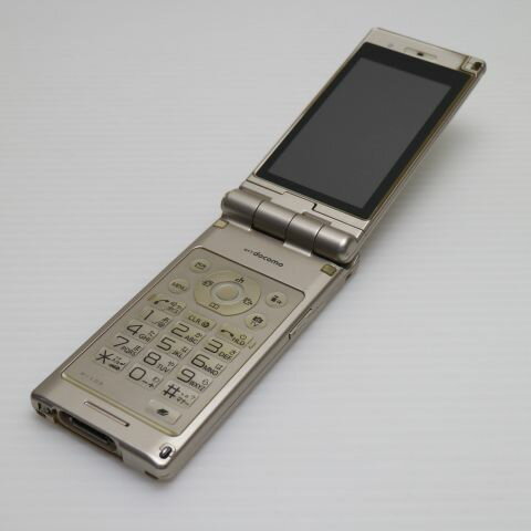 【中古】 美品 P-10A ゴールド 安心保証 即日発送 DoCoMo ガラケー Panasonic Pー10A 本体 白ロム 土日祝発送OK
