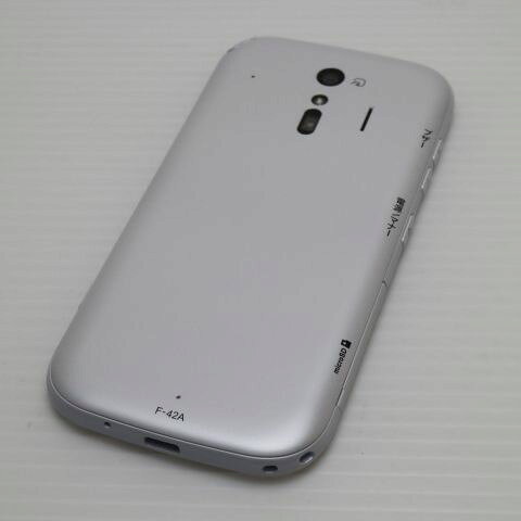【中古】 新品同様 F-42A らくらくスマートフォン ホワイト 安心保証 即日発送 スマホ 白ロム 富士通 土日祝発送OK