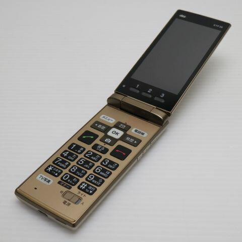【中古】 美品 KYF38 かんたんケータイ シャンパンゴールド ガラケー 本体 白ロム 中古 土日祝発送OK 【中古】 美品 KYF38 かんたんケータイ シャンパンゴールド ガラケー 本体 白ロム 中古 土日祝発送OK