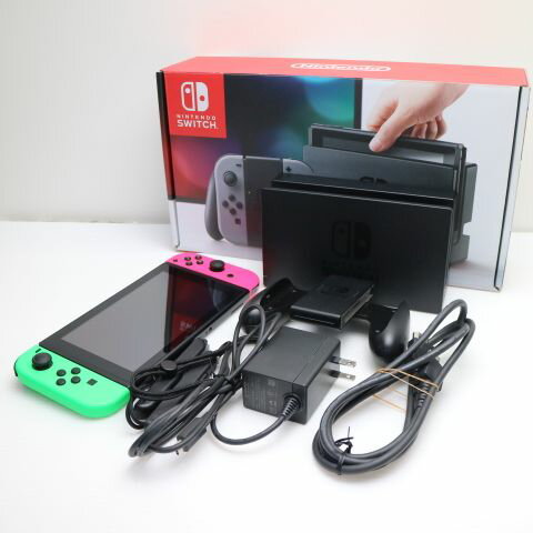 【中古】 超美品 Nintendo Switch ネオングリーンネオンピンク 安心保証 即日発送 本 ...