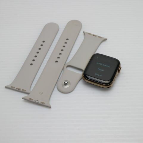 【中古】超美品 Apple Watch series5 44mm GPS+Cellularモデル ゴールド 中古 土日祝発送OK