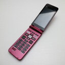 【中古】安心保証 新品同様 かんたんケータイ ライト KYF43 ワインレッド スマホ 白ロム 本体 即日発送 土日祝発送OK あす楽