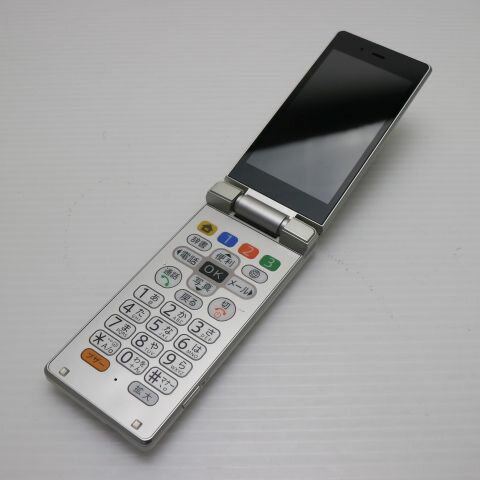 【中古】 超美品 505SH かんたん携帯9 シルバー 中古本体 白ロム 中古 ガラケー SOFTBANK SHARP 土日祝発送OK